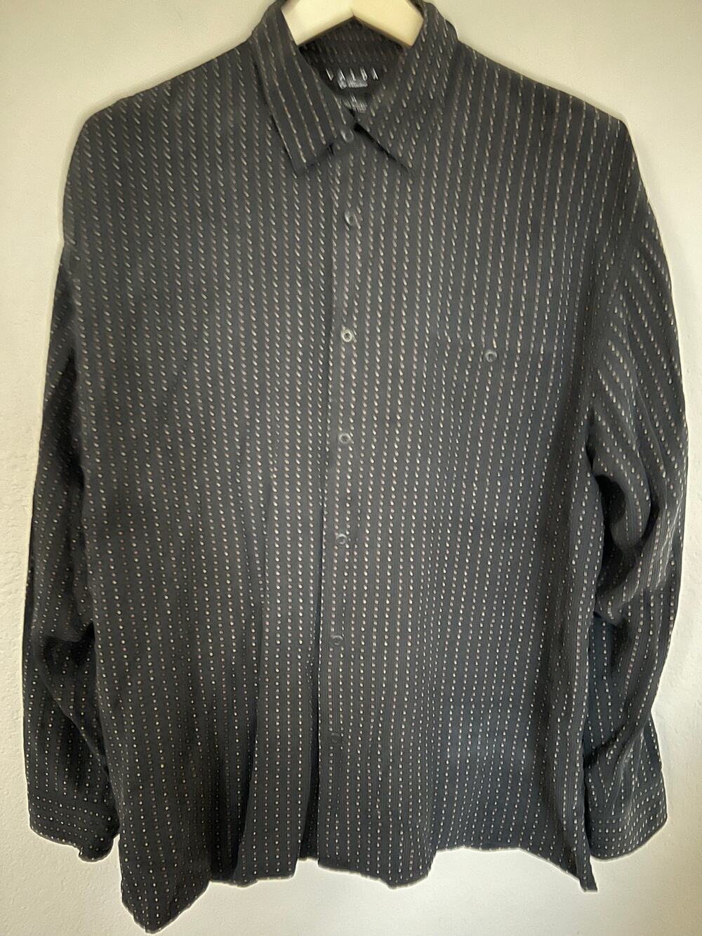 VALDA by Toscano Washable 100% Silk Shirt Men's Sz XL
